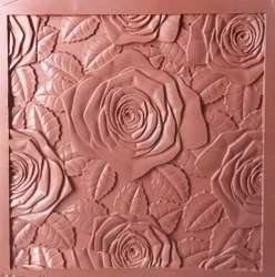 Red Sandstone Flower Carving